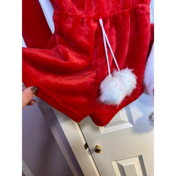 Fashion Nova Oh Santa plush PJ/Romper  . - Picture 3 of 7